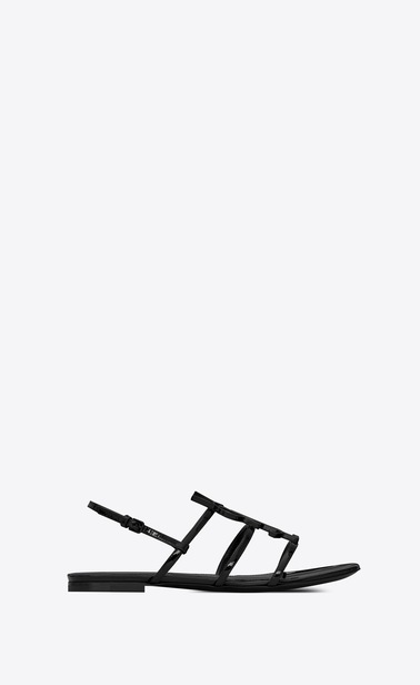 CASSANDRA Open sandals in patent leather